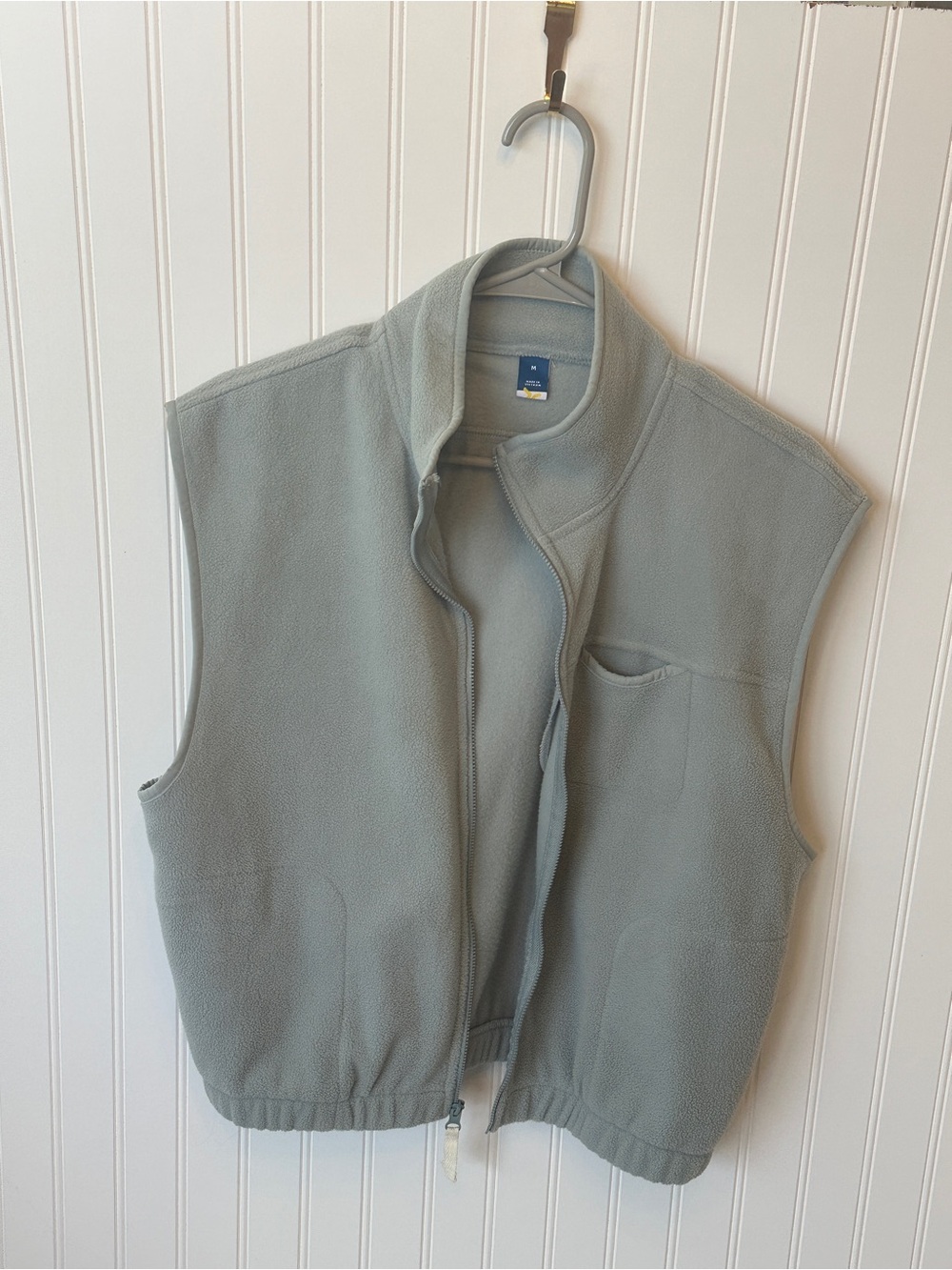 Old Navy Light Sage Green Fleece Vest